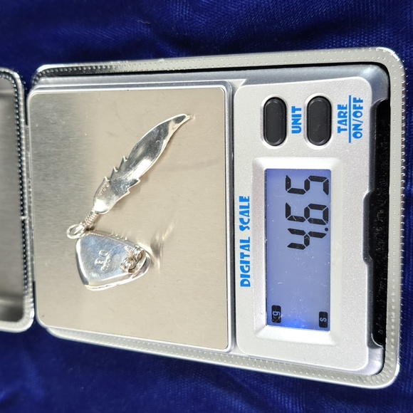 Vintage Native American Black Onyx Sterling Silver Feather Earrings - Picture 10 of 15